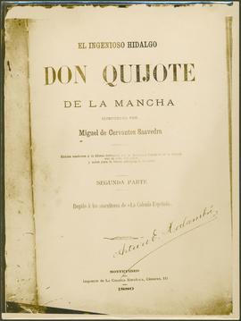 Edición uruguaya de Don Quijote de la Mancha. Portada de la Segunda Parte