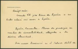 Carta de Bartolomé José Ronco a Arturo Xalambrí (S/F)