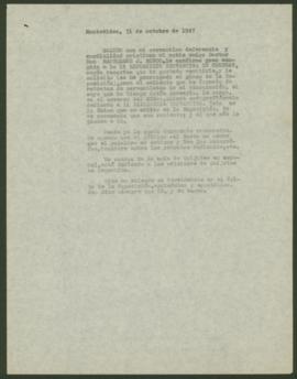 Carta de Arturo Xalambrí a Bartolomé José Ronco (1947-10-31)